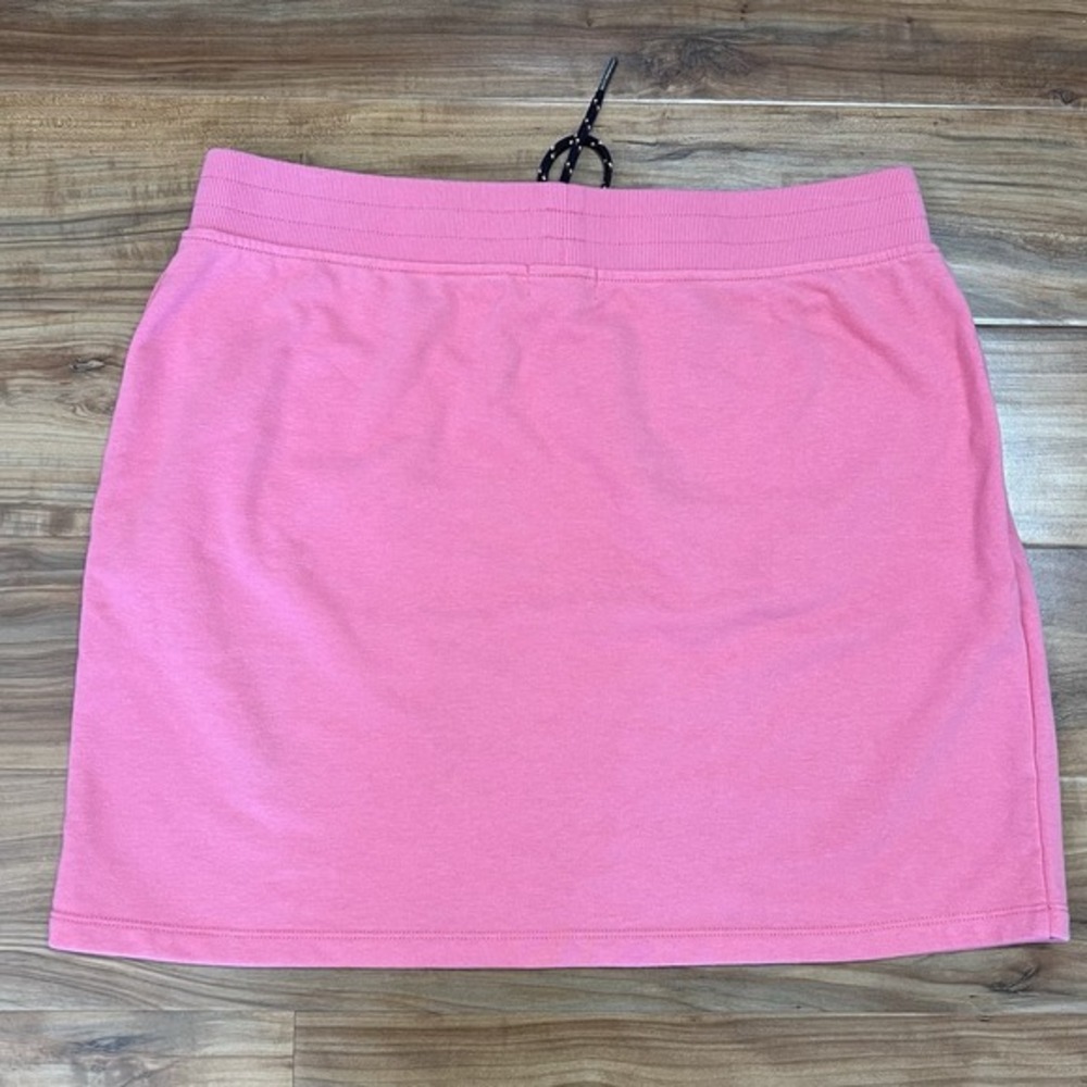 Tommy Jeans Peachy Pink French Terry Skirt Women's Large Drawstring 17" Length - Picture 6 of 6